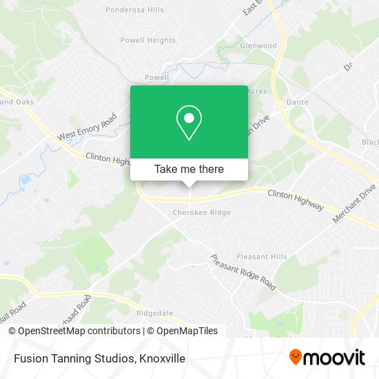 Mapa de Fusion Tanning Studios