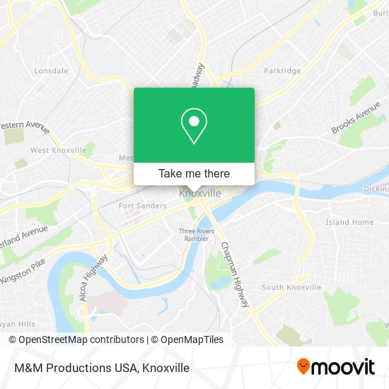 M&M Productions USA map