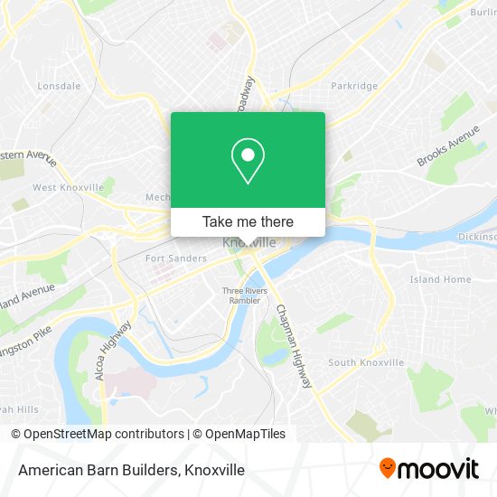 American Barn Builders map