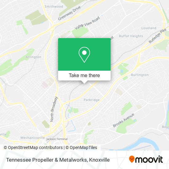 Tennessee Propeller & Metalworks map