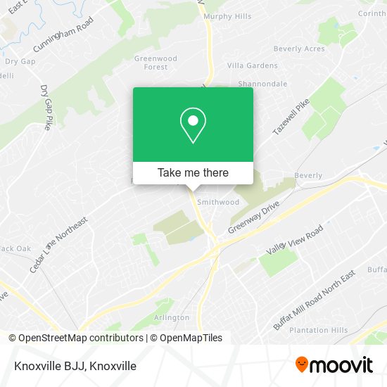 Knoxville BJJ map