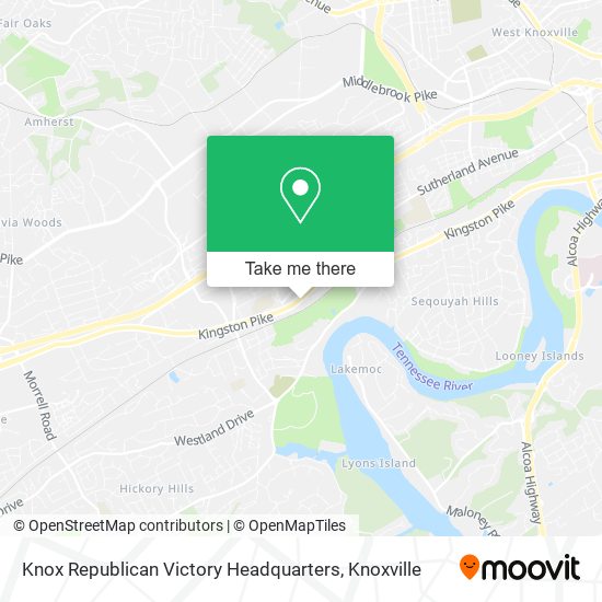 Knox Republican Victory Headquarters map