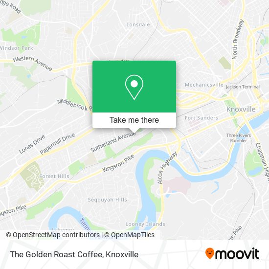 The Golden Roast Coffee map