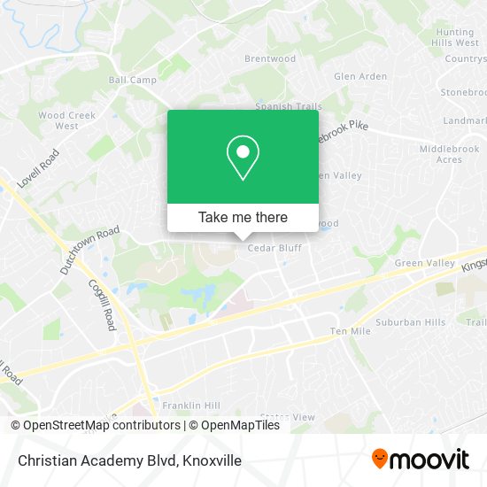 Christian Academy Blvd map