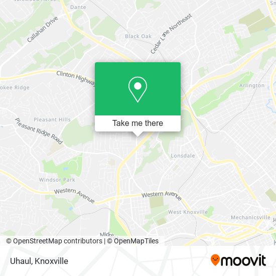 Uhaul map