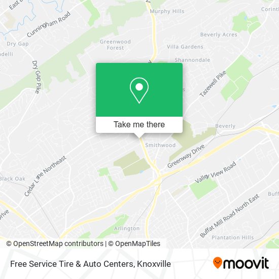 Free Service Tire & Auto Centers map