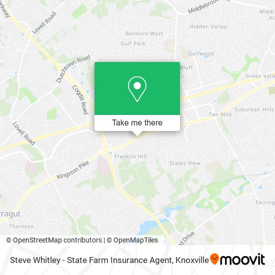 Steve Whitley - State Farm Insurance Agent map