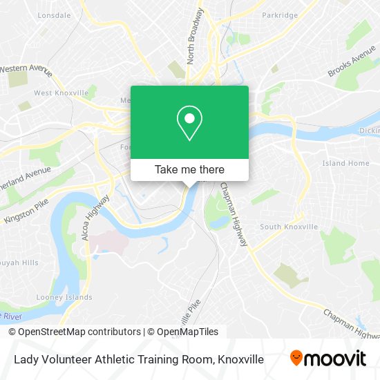 Mapa de Lady Volunteer Athletic Training Room