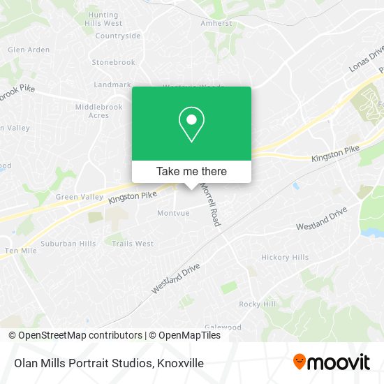 Mapa de Olan Mills Portrait Studios