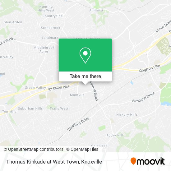 Thomas Kinkade at West Town map