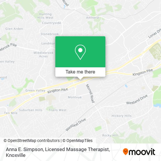 Anna E. Simpson, Licensed Massage Therapist map