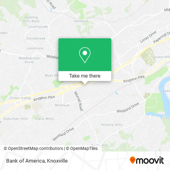 Bank of America map