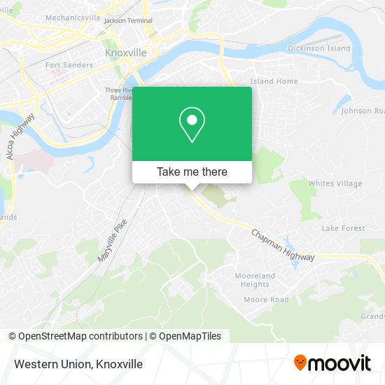 Western Union map