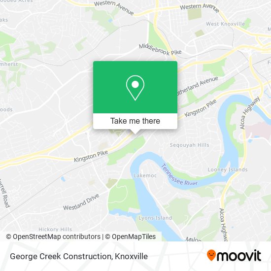 George Creek Construction map