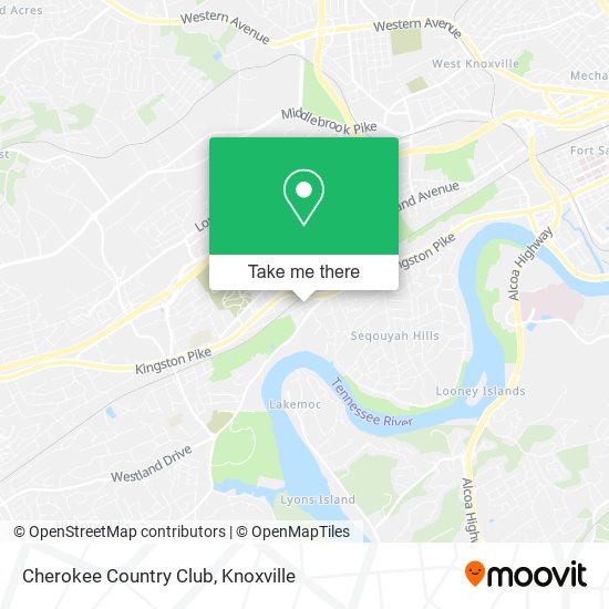 Cherokee Country Club map