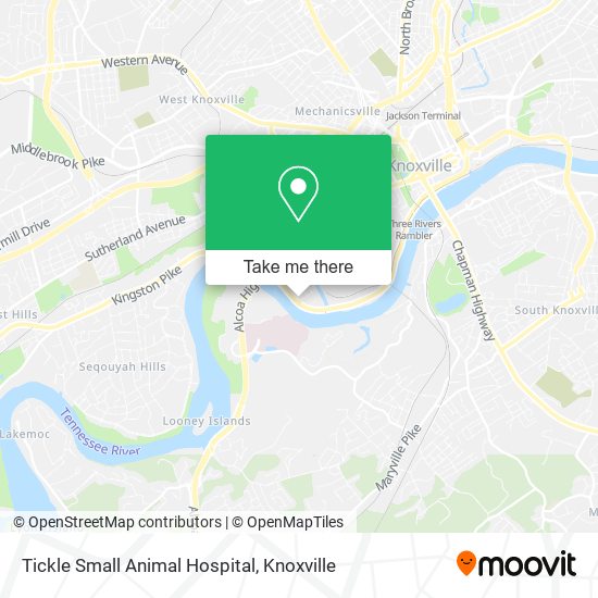 Mapa de Tickle Small Animal Hospital