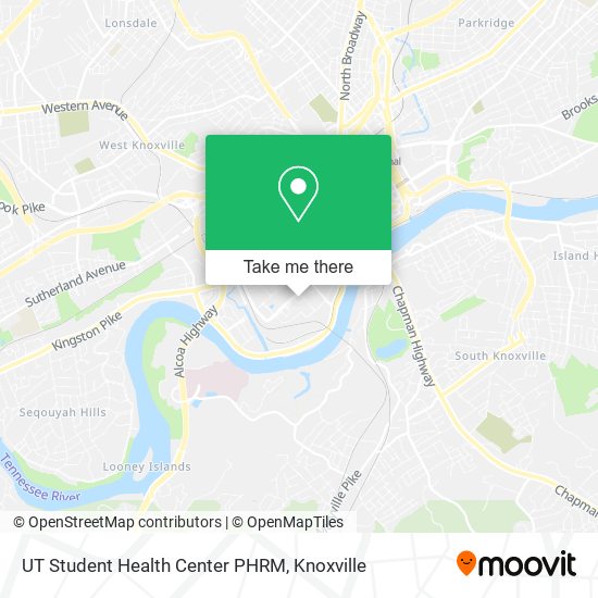 Mapa de UT Student Health Center PHRM