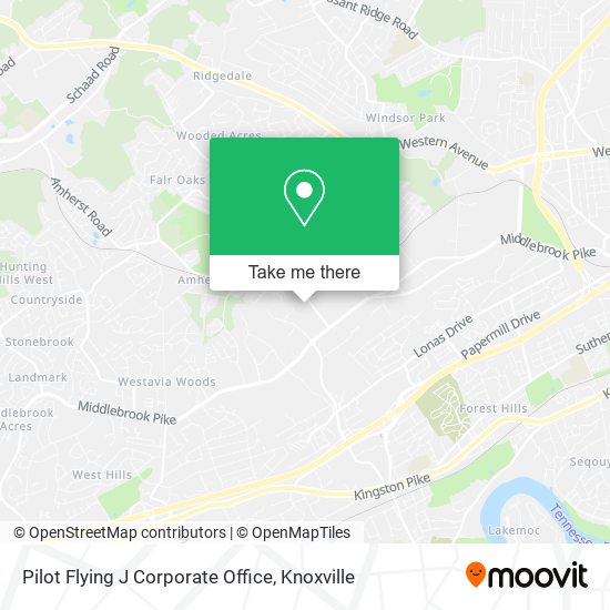 Pilot Flying J Corporate Office map