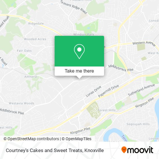 Courtney's Cakes and Sweet Treats map