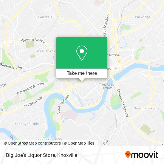 Mapa de Big Joe's Liquor Store