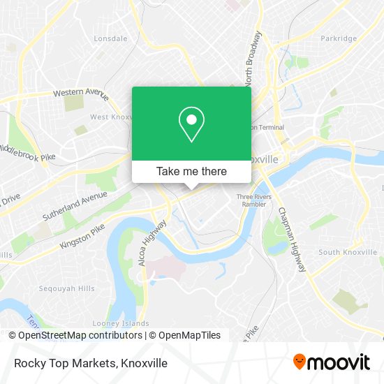 Rocky Top Markets map