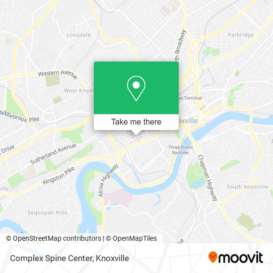 Complex Spine Center map