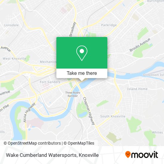 Wake Cumberland Watersports map