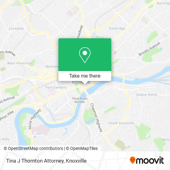 Tina J Thornton Attorney map