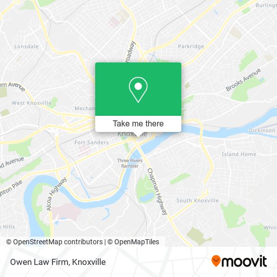 Owen Law Firm map