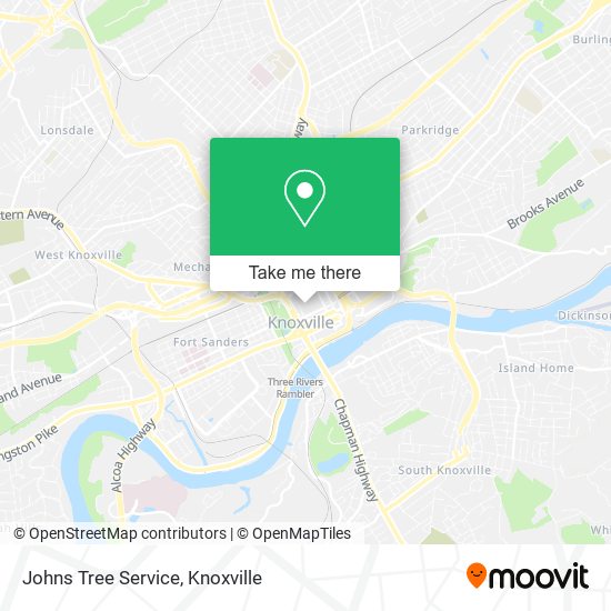 Mapa de Johns Tree Service