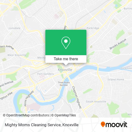 Mighty Moms Cleaning Service map