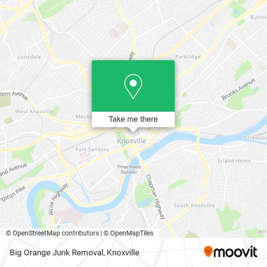 Big Orange Junk Removal map