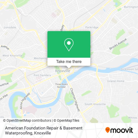 American Foundation Repair & Basement Waterproofing map