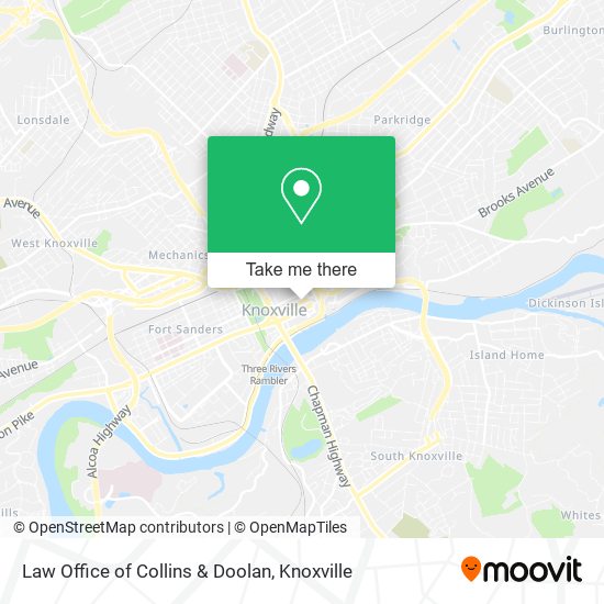 Mapa de Law Office of Collins & Doolan