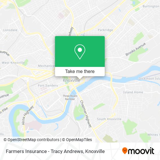 Farmers Insurance - Tracy Andrews map