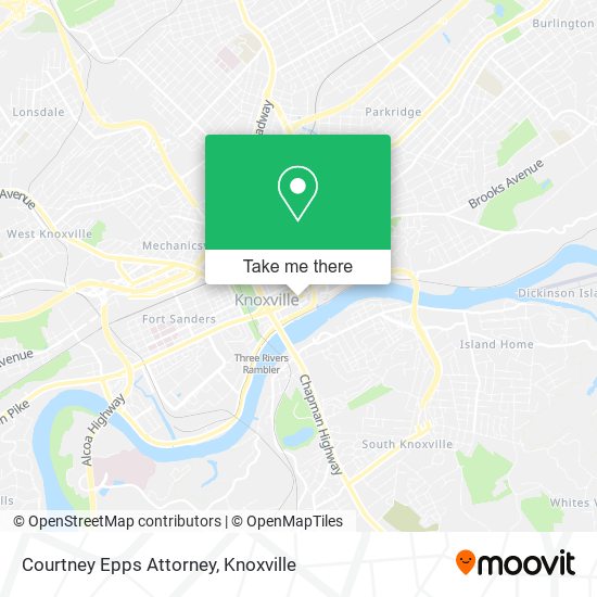 Mapa de Courtney Epps Attorney