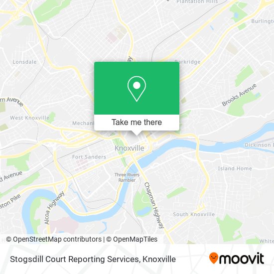 Stogsdill Court Reporting Services map