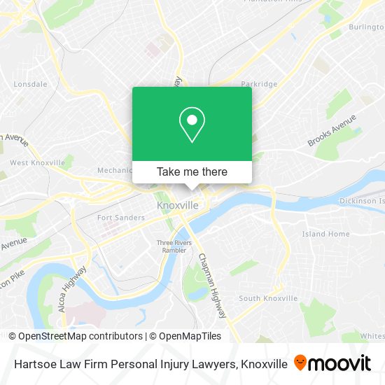 Mapa de Hartsoe Law Firm Personal Injury Lawyers