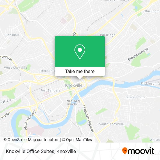 Knoxville Office Suites map