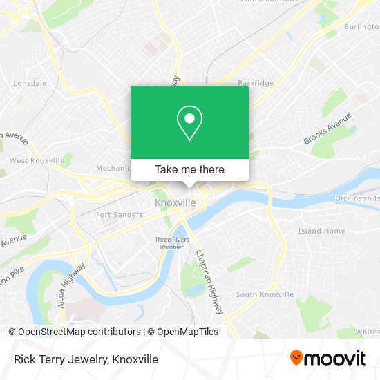 Rick Terry Jewelry map