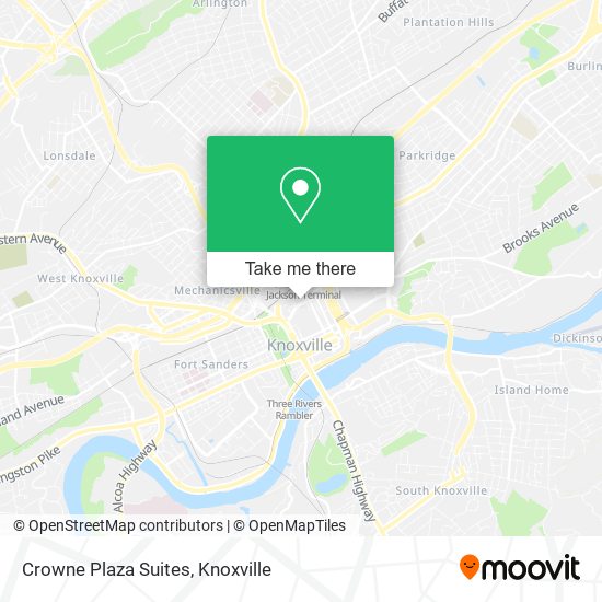 Crowne Plaza Suites map