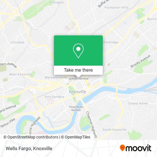 Mapa de Wells Fargo