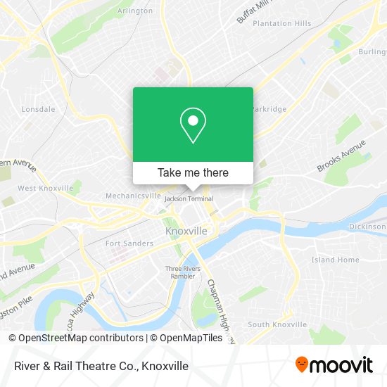 River & Rail Theatre Co. map