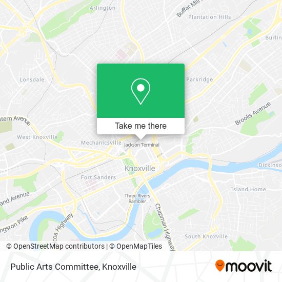 Public Arts Committee map