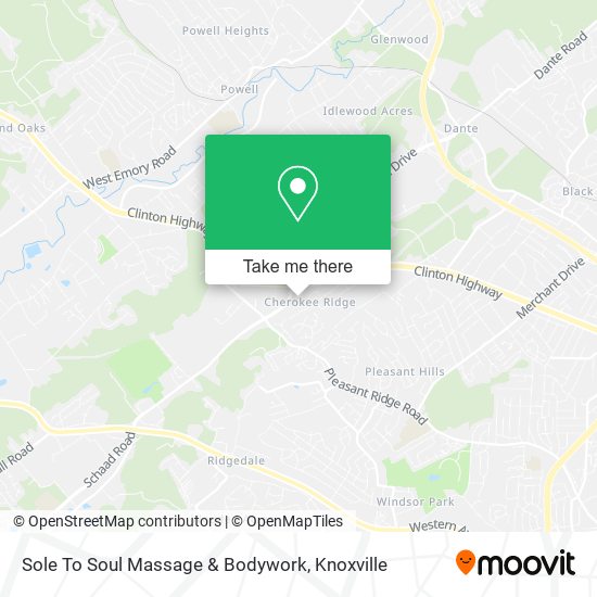 Sole To Soul Massage & Bodywork map