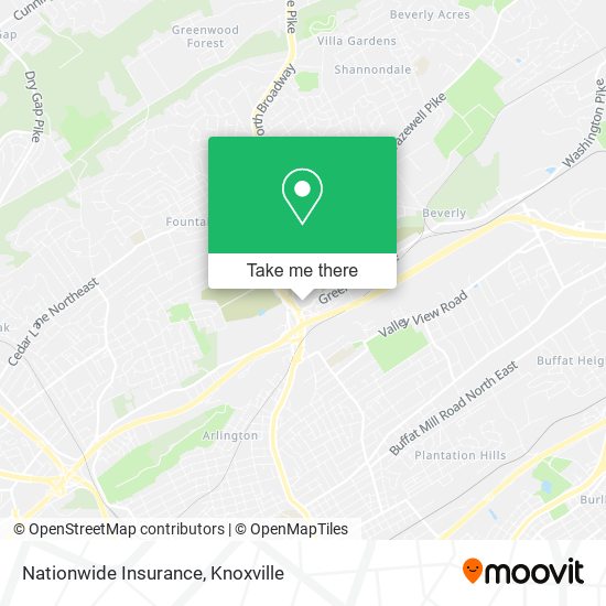 Mapa de Nationwide Insurance