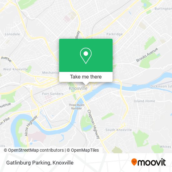 Gatlinburg Parking map