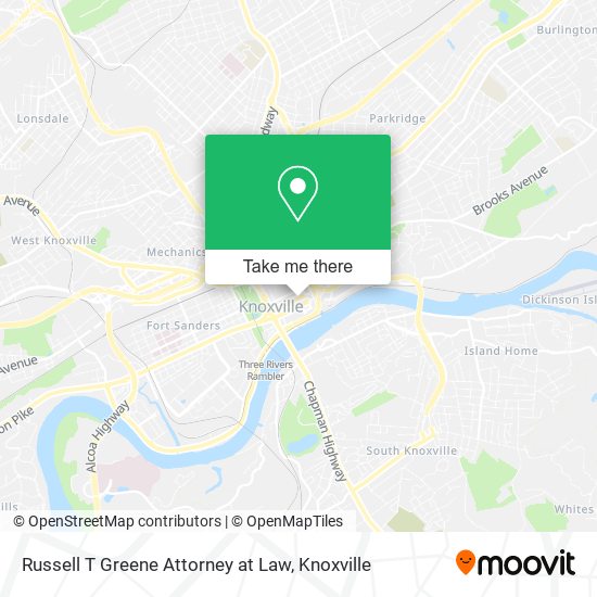 Russell T Greene Attorney at Law map