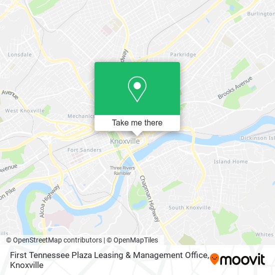 First Tennessee Plaza Leasing & Management Office map