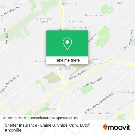 Shelter Insurance - Elaine Q. Shipe, Cpiw, Lutcf map